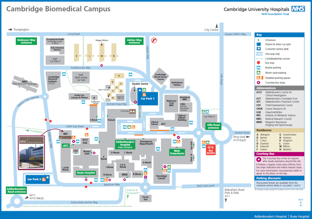 Find Us - MRC Epidemiology Unit